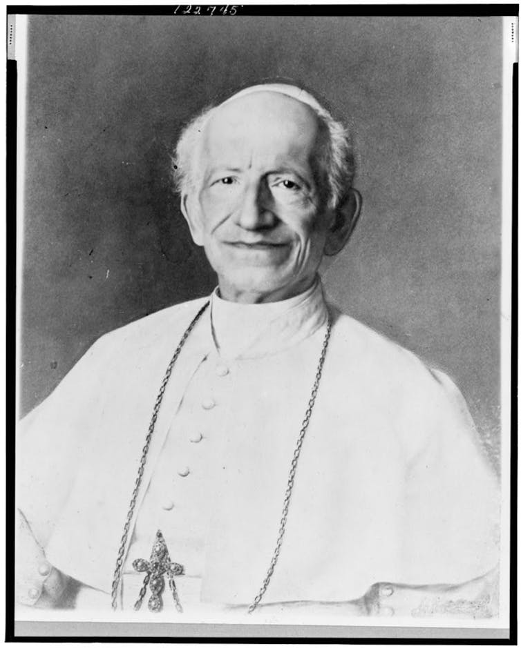 Black and white photo of Leo XIII.